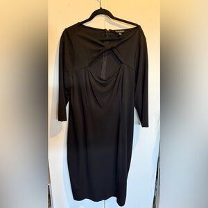 Lane Bryant Black Long Sleeve Dress T31
